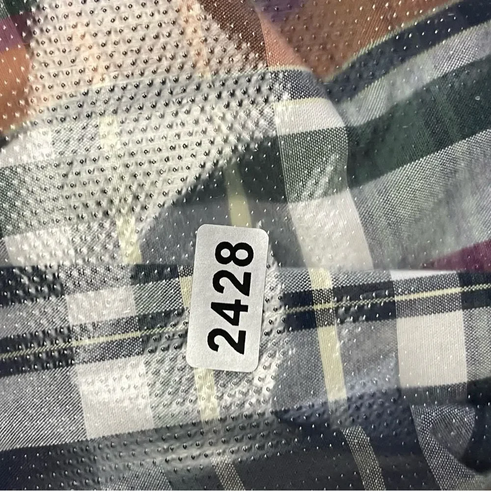 J.Crew Flex Washed Plaid Button Down Shirt Slim Untucked XL